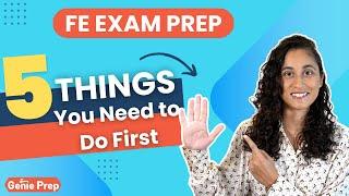 5 Things You MUST Do Before Studying for the FE Exam | FE Exam Prep Tips