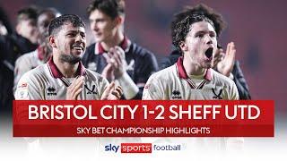 Blades score 98TH MINUTE WINNER!  | Bristol City 1-2 Sheff Utd | EFL Highlights