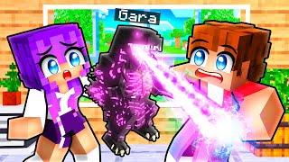 Gara Becomes a GODZILLA Baby in Minecraft!