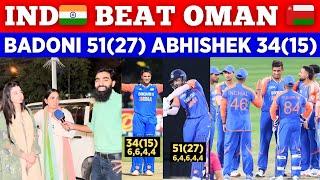 3-0  IND Massive Win vs OMAN In Emerging Asia Cup | Badoni 51 Abhishek 34 | Pak Public Reaction