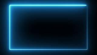 Motion Made - Free Neon lights rectangle frame animated loop background