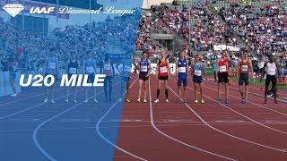 16 year old Jakob Ingebrigtsen wins the U20 Dream Mile - IAAF Diamond League Oslo 2017