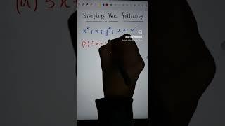 Simplify and comment #maths #mathsclasses #simplification