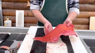 How to fillet a salmon (king, silver, sockeye) fast and with no waste