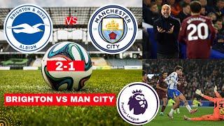 Brighton vs Man City 2-1 Live Stream Premier League EPL Football Match Score Commentary Highlights