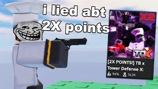 how i KILLED Tower Defense X.. | ROBLOX