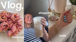 a day in the life vlog *shopping, nails, cleaning, grwm*