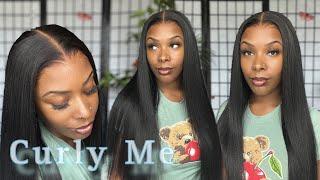 Pre-Everything |  MOST NATURAL LOOKING YAKI STRAIGHT M-CAP WIG TUTORIAL FOR BEGINNERS | CurlyMe Hair