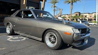 Celebrity Cars and Coffee 72 Celica chat with the owner