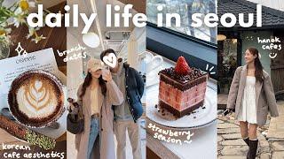 seoul vlog  lunar new year holiday, table finally arrived, suwon starfield library, aesthetic cafes