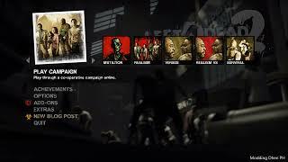 Intro & 10 Minutes Main Menu - Left 4 Dead 2 (Xbox 360)