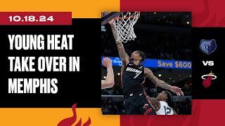 Pelle, Josh and Kel'el Make BIG Plays Late  | Miami HEAT vs. Memphis Grizzlies | October 18, 2024