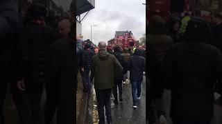 Roma and Liverpool fans fighting violence outside Anfield ahead of Champions League game