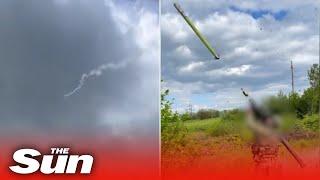 Ukrainian Special Forces shoot Russian drone our the sky with STINGER Manpad