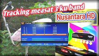 Cara Tracking measat 3 ku band nusantara