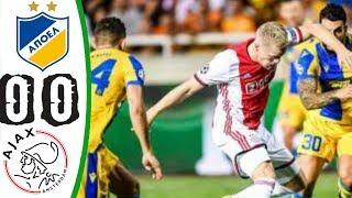 Apoel 0-0 Ajax Highlights 20/08/2019