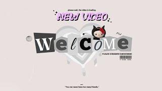 cute aesthetic (dark hello kitty themed) Intro & Outro templates | FREE FOR USE