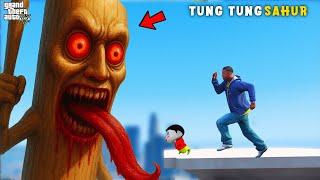 What’s Inside Tung Tung Tung Sahur Head with Franklin and Shinchan In GTA 5 | Paradox FTW