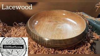 Woodturning | Lacewood | with Black and Green Spirit Stains from Chestnut Products.