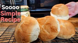 Easy BURGER BUN recipe. Simply The Best