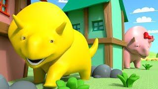 Play HIDE and SEEK with Dino and Dina - Learn with Dino the Dinosaur  Educational Cartoon