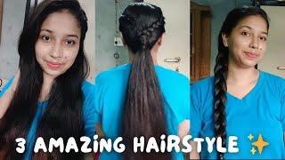 3 EASY Hairstyle for Medium to Long Hair/ for Beginners/ Marvellous Beauty.