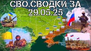 Буферная зона у Белгородской обл.ВСРФ прорываются к Покровску с востока.СВО.Военные сводки 29.05.25