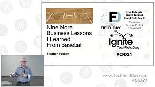 Nine More Business Lessons I Learned From Baseball with Stephen Foskett