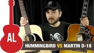 Gibson Hummingbird vs Martin D18 - which is the best acoustic guitar?