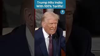 US-India Trade Tensions Rise as Trump Imposes 100% Auto Tariff #trump #tariffs #ustariff #indiausa