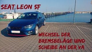 SEAT LEON 5F Anleitung zum Wechsel der Bremsbeläge und Scheibe an der Vorderachse //TRW Bremssystem