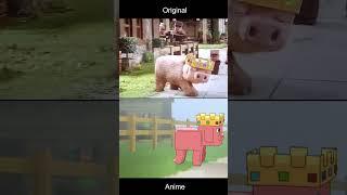 Technoblade Minecraft Movie vs Anime (FASH Animation)