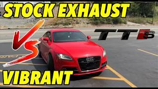 2012 Audi TTS 2.0L Turbo: Stock Exhaust Vs Vibrant Resonator!