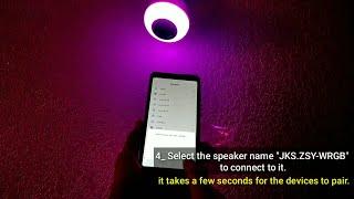 how to connect a Led Bluetooth Speaker to Your Phone