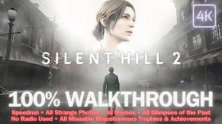 SILENT HILL 2 REMAKE 100% Speedrun Walkthrough | All Collectibles, Misc Achievements & More