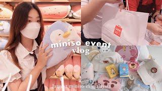 miniso event vlog largest miniso in malaysia + miniso haul