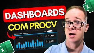 Como Criar Dashboard no Excel com PROCV