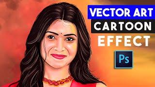 Quickly Make Vector art Cartoon Effects in Photoshop Tutorial