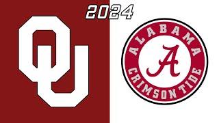 2024 Oklahoma Sooners vs Alabama Crimson Tide Full Game Replay | NCAA College Football | 720p