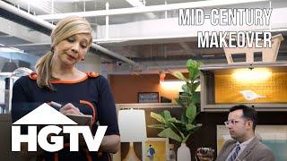 Midcentury Modern Cubicle Makeover | HGTV