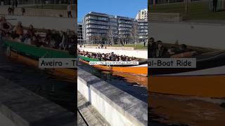 Aveiro Boat Ride ‍️ #nimraineurope #aveiro #travel #portugal #europe #shorts #shortsfeed #ytshorts