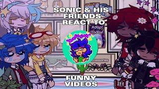 SONIC & HIS FRIENDS REACT TO @madnessmar's Funny Videos//STH Gacha//MY AU//ShadowsFluffyChestFur