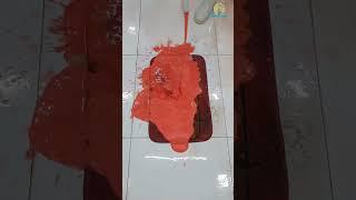 Cleaning satisfying carpet covered by flood mud - amazing result #shorts