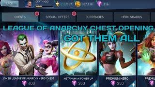 Injustice 2 Mobile. League of Anarchy chest opening