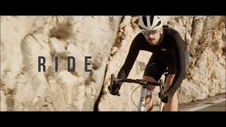 RIDE. EXPLORE. ENJOY. Short cycling film. Aerial view.