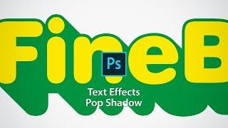 Text Effects of Pop Shadow in Photoshop CC 2015