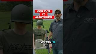 Ruger 10/22 vs. WWII Helmets