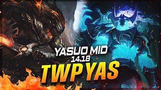 TheWanderingPro - Yasuo vs Zed MID Patch 14.18 - Grandmaster Yasuo Gameplay