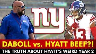 BOMBSHELL JALIN HYATT & BRIAN DABOLL BEEF REPORT: Here’s What REALLY HAPPENED | NY Giants News