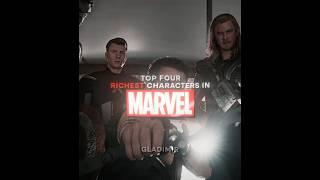 The Top 4 Richest Characters in Marvel || LUNA BALA (slowed) #edit #rich